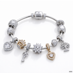 Royal Diamond Charm Bracelet
