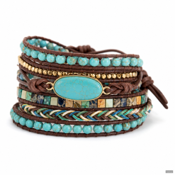 Tribal Stone Wrap Bracelet