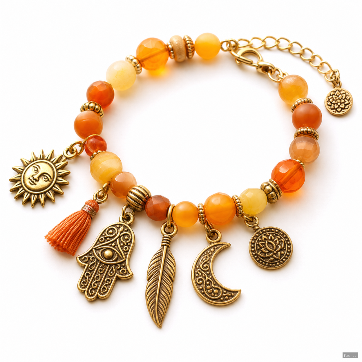 Sunset Boho Charm Bracelet